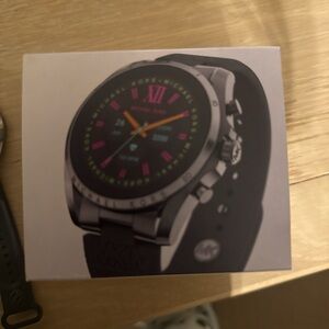 Michael Kors Silver and Black SmartWatch
